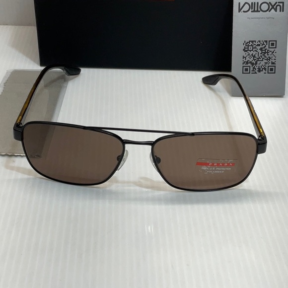 Prada men polarized square sunglasses sps 51u made in Italy - Picture 2 of 10